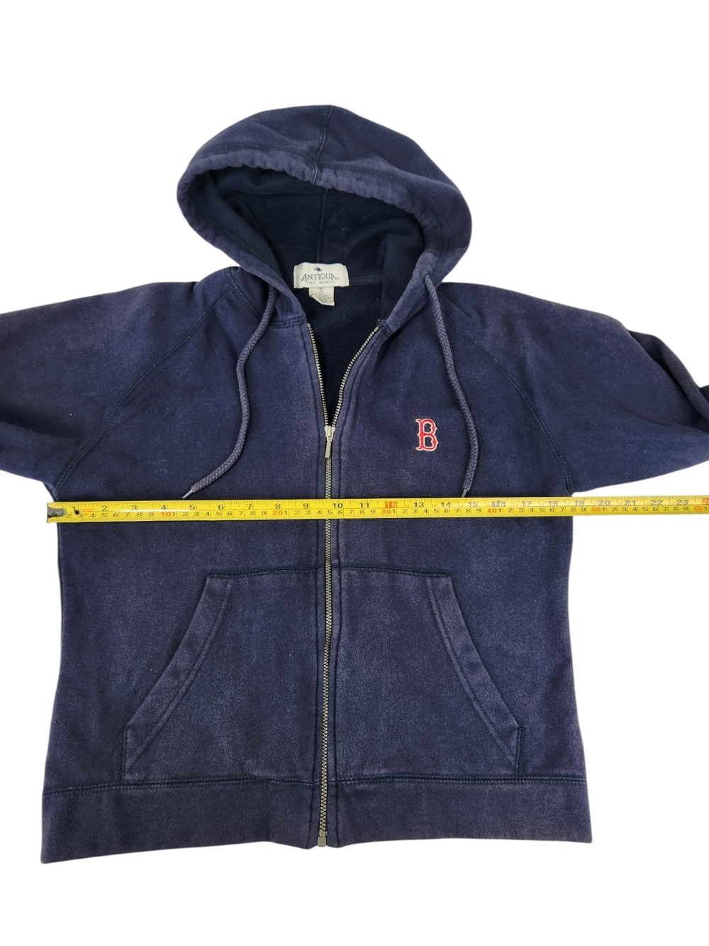 Antigua Boston Red Sox Women’s Small XS Full Zip Hoodie Faded Navy MLB Baseball - Picture 13 of 13
